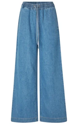 Discount Bukser - Casanea-G - Mid Vintage Blue Bukser & Jeans