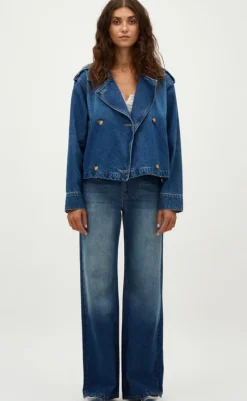 Outlet Jakke - Steffia-G - Mid Vintage Blue Jakker & Frakker|Alt Overtøj