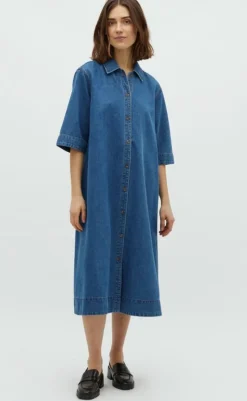 Online Kjole - Albaly-G - Mid Vintage Blue Kjoler