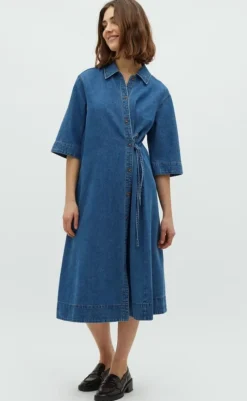 Online Kjole - Albaly-G - Mid Vintage Blue Kjoler