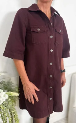 Outlet Kjole - Mira-G - Dark Burgendy Kjoler