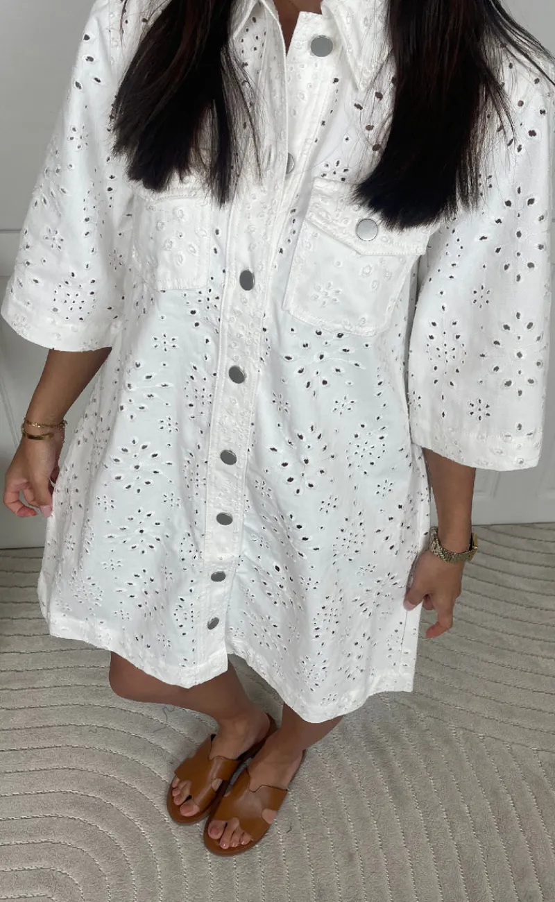 New Kjole - Mira-G - White Kjoler