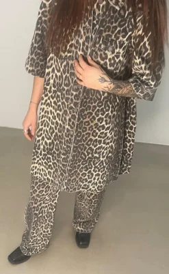 Outlet Kjole - Mira-G - Leopard Mist Kjoler