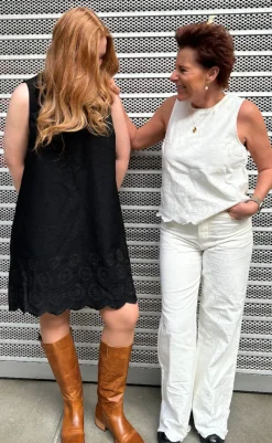 Online Kjole - Rhiann Scallop-G - Black Kjoler