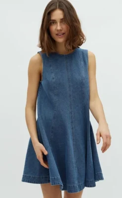 Hot Kjole - Rihann Peplum-G - Midt Vintage Brushing Kjoler