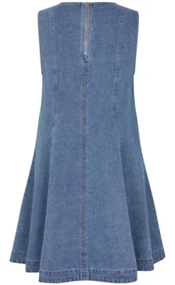 Hot Kjole - Rihann Peplum-G - Midt Vintage Brushing Kjoler