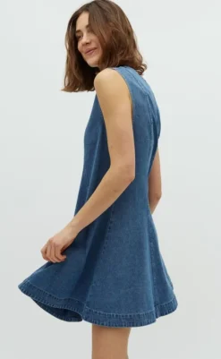 Hot Kjole - Rihann Peplum-G - Midt Vintage Brushing Kjoler