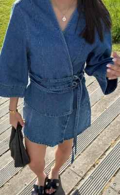 Clearance Nederdel - Caja - Vintage Blue Wash Nederdele