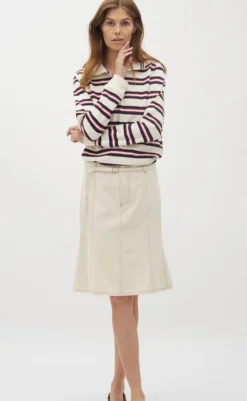 Discount  Nederdel - Joylena-G - Ecru Nederdele