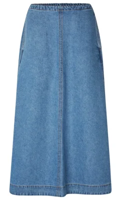 Best Nederdel - Junea-G - Mid Vintage Blue Nederdele