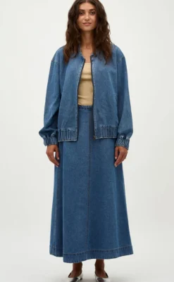 Best Nederdel - Junea-G - Mid Vintage Blue Nederdele