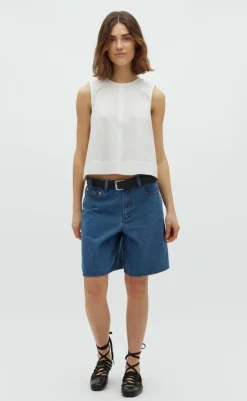 Shorts - Talina - Midt Blue Dot Shorts