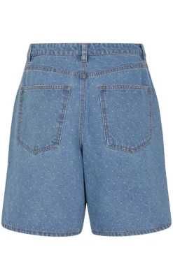 Shorts - Talina - Midt Blue Dot Shorts