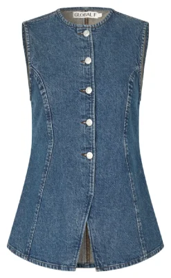 Hot Top - Gibella - Mud Stone Wash T-shirts & Toppe