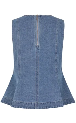 Top - Rihne Peplum-G - Midt Vintage Brushing T-shirts & Toppe