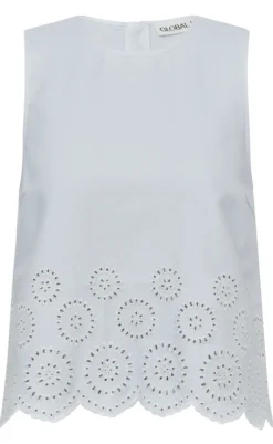 Discount Top - Rihne Scallop-G - White T-shirts & Toppe