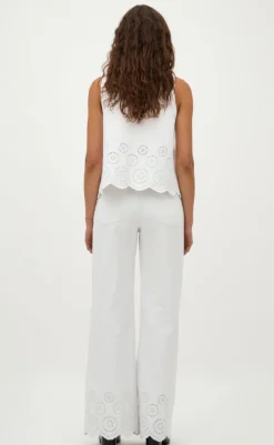 Discount Top - Rihne Scallop-G - White T-shirts & Toppe