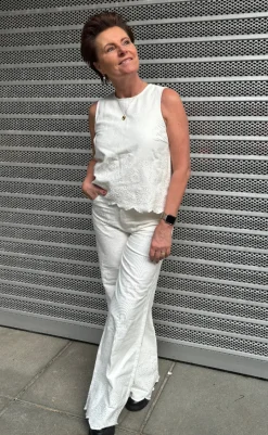 Discount Top - Rihne Scallop-G - White T-shirts & Toppe