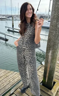 Discount Top - Rihne-G - Leopard Mist T-shirts & Toppe