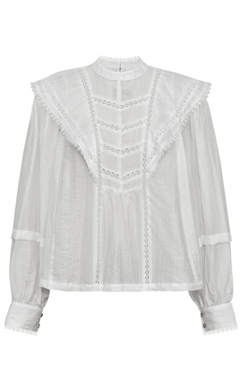 New Bluse - Nasrin - Off-white Bluser