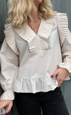 Bluse - Nazli - Creme Bluser