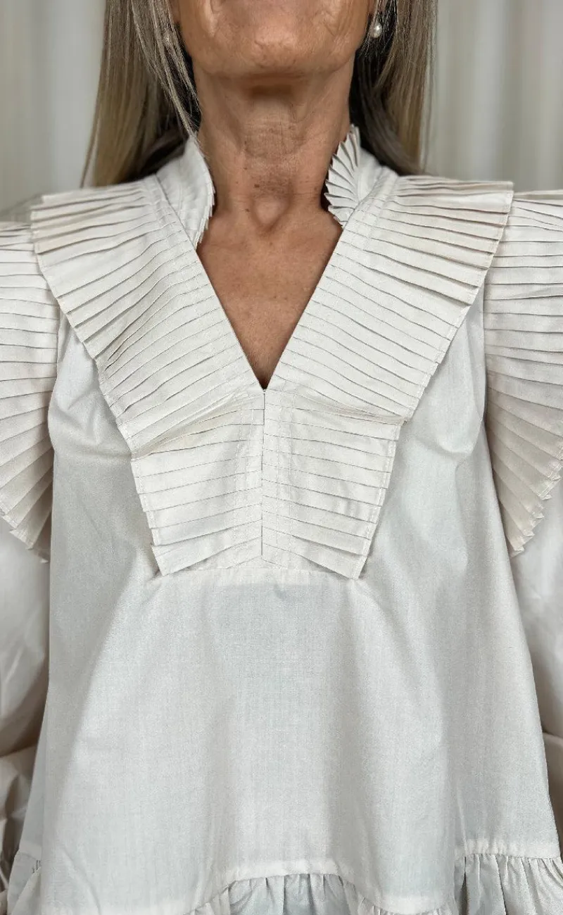 Bluse - Nazli - Creme Bluser