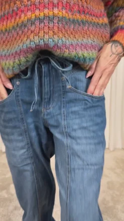 New Bukser - Brooke - Black Washed Bukser & Jeans