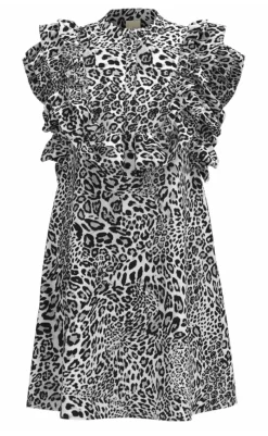 Clearance Kjole - Musse - Grey Leopard Kjoler