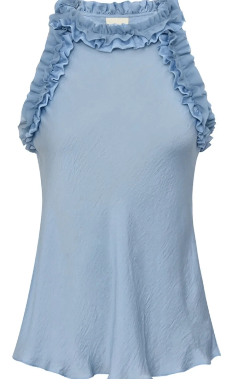 Online Top - Annamie - Light Blue T-shirts & Toppe