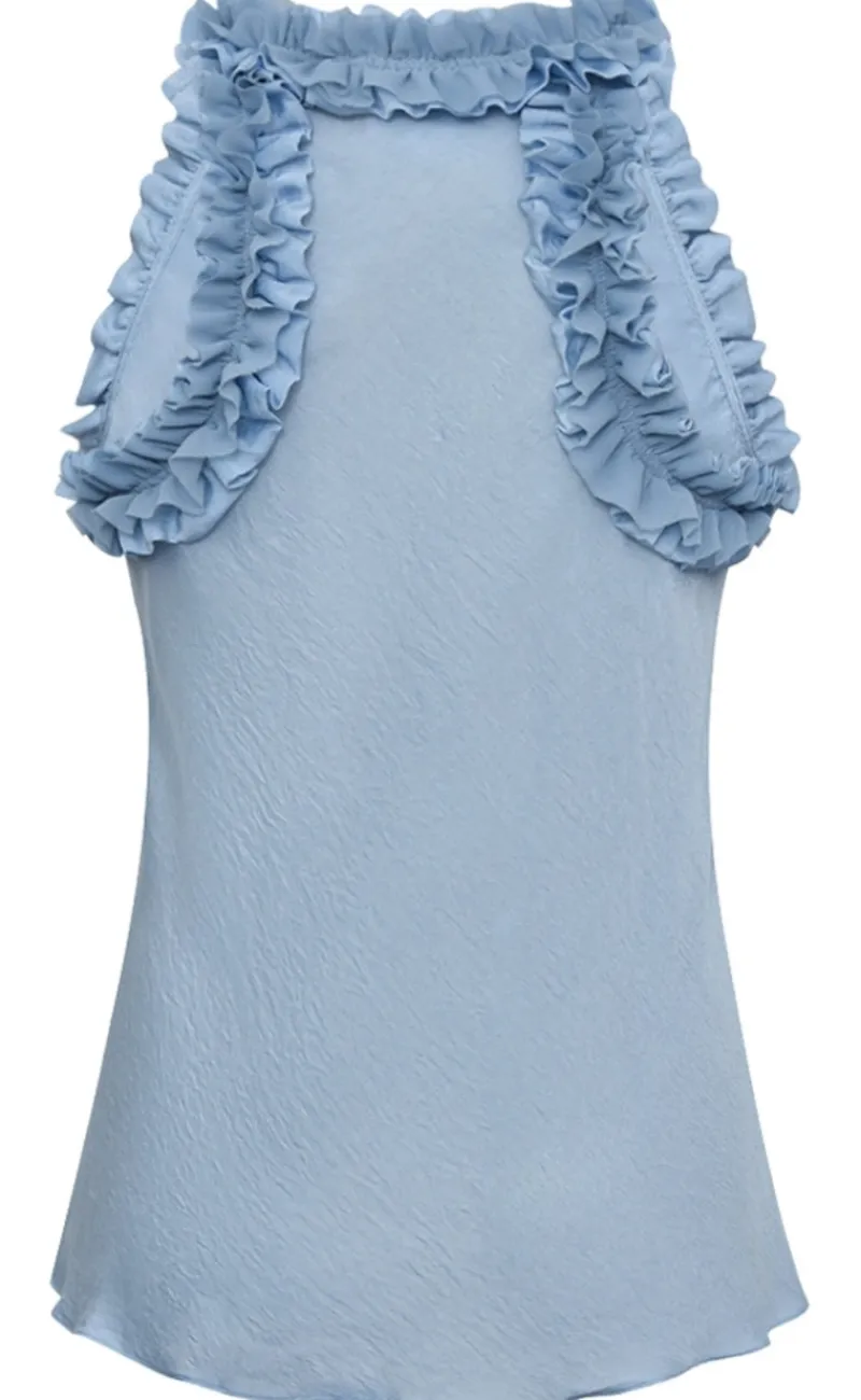 Online Top - Annamie - Light Blue T-shirts & Toppe