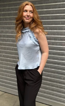 Online Top - Annamie - Light Blue T-shirts & Toppe