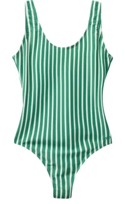 Sale Badedragt - Stripe Swim - Posy Green Badetøj