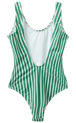 Sale Badedragt - Stripe Swim - Posy Green Badetøj