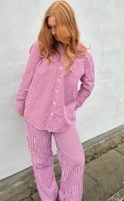 Sale Bukser - Rønne Essential - Red/white Bukser & Jeans