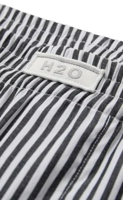 Outlet Bukser - Rønne Essential - Black/White Stripe Bukser & Jeans