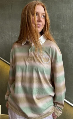 Clearance Bluse - Cash Polo - Dusty Multi Spray Bluser