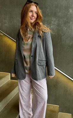 Discount Bukser - Holiday - Dusty Rose Stripe Bukser & Jeans