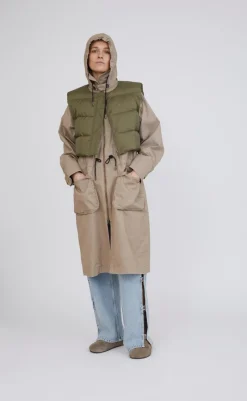 Online Jakke - Sherlock - Sand/Dark Green Moss Jakker & Frakker|Alt Overtøj