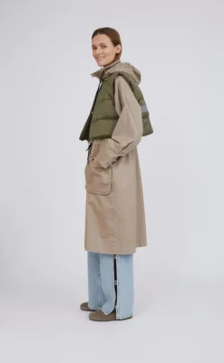 Online Jakke - Sherlock - Sand/Dark Green Moss Jakker & Frakker|Alt Overtøj