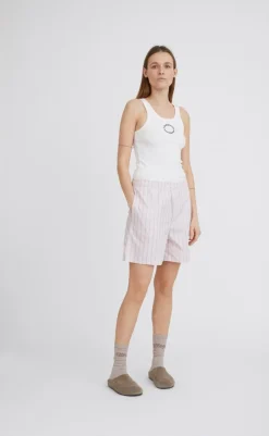 Shorts - Holiday - Dusty Rose Stripe Shorts