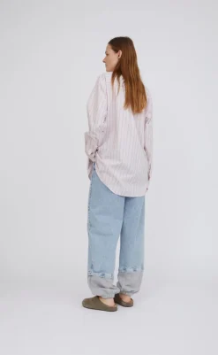 Clearance Skjorte - Holiday - Dusty Rose Stripe Skjorter