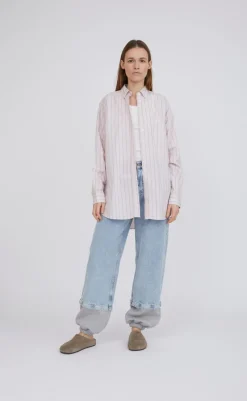 Clearance Skjorte - Holiday - Dusty Rose Stripe Skjorter