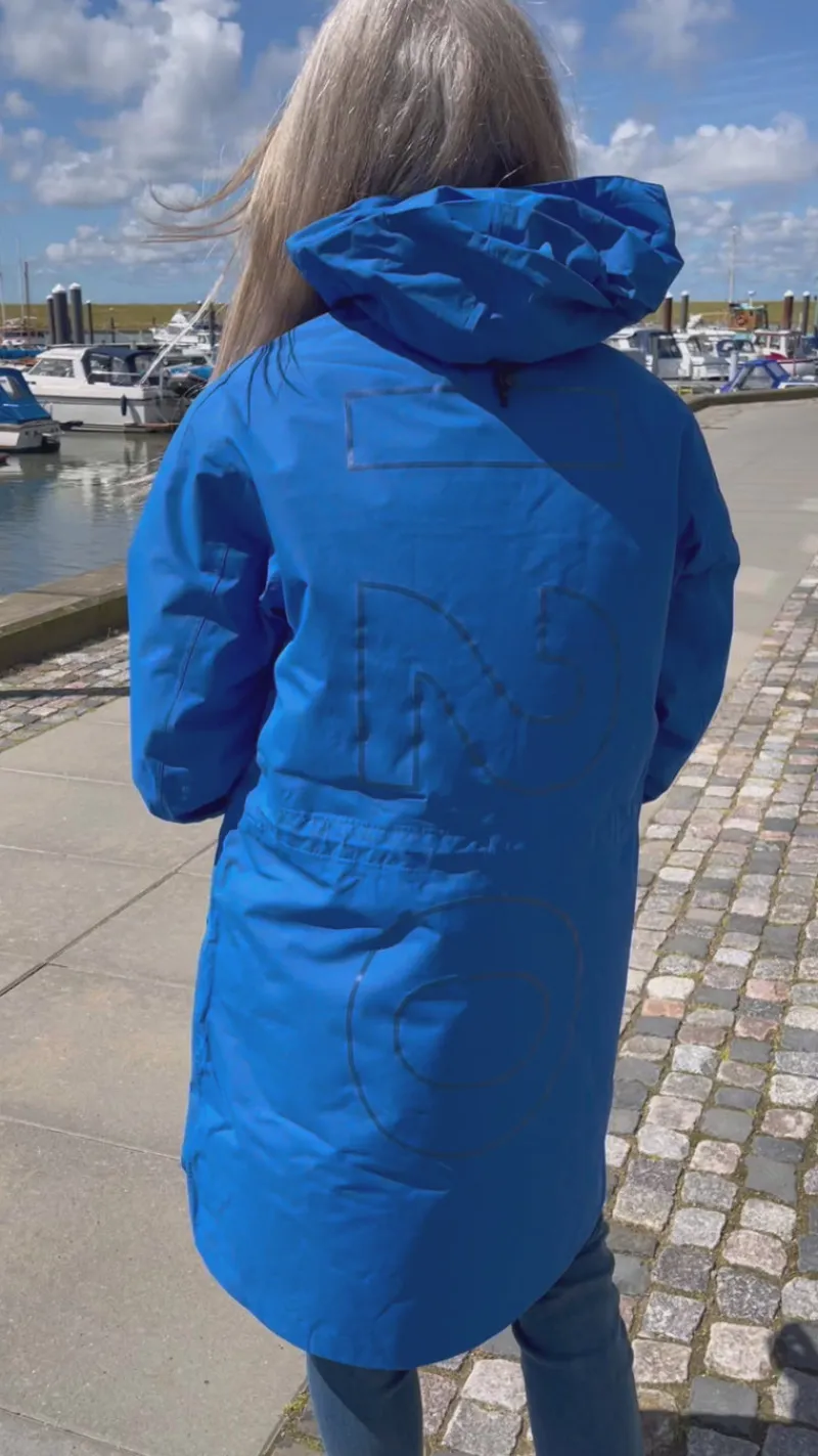 Hot Regnjakke - Rømø Long Unisex - Blue Jakker & Frakker|Alt Overtøj