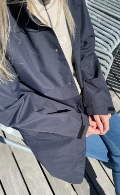 Discount Regnjakke - Rømø Long Unisex - Navy Jakker & Frakker|Alt Overtøj