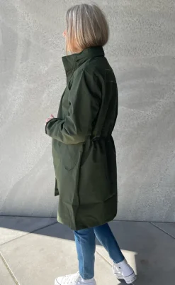 New Regnjakke - Rømø Long Unisex - Army Jakker & Frakker|Alt Overtøj