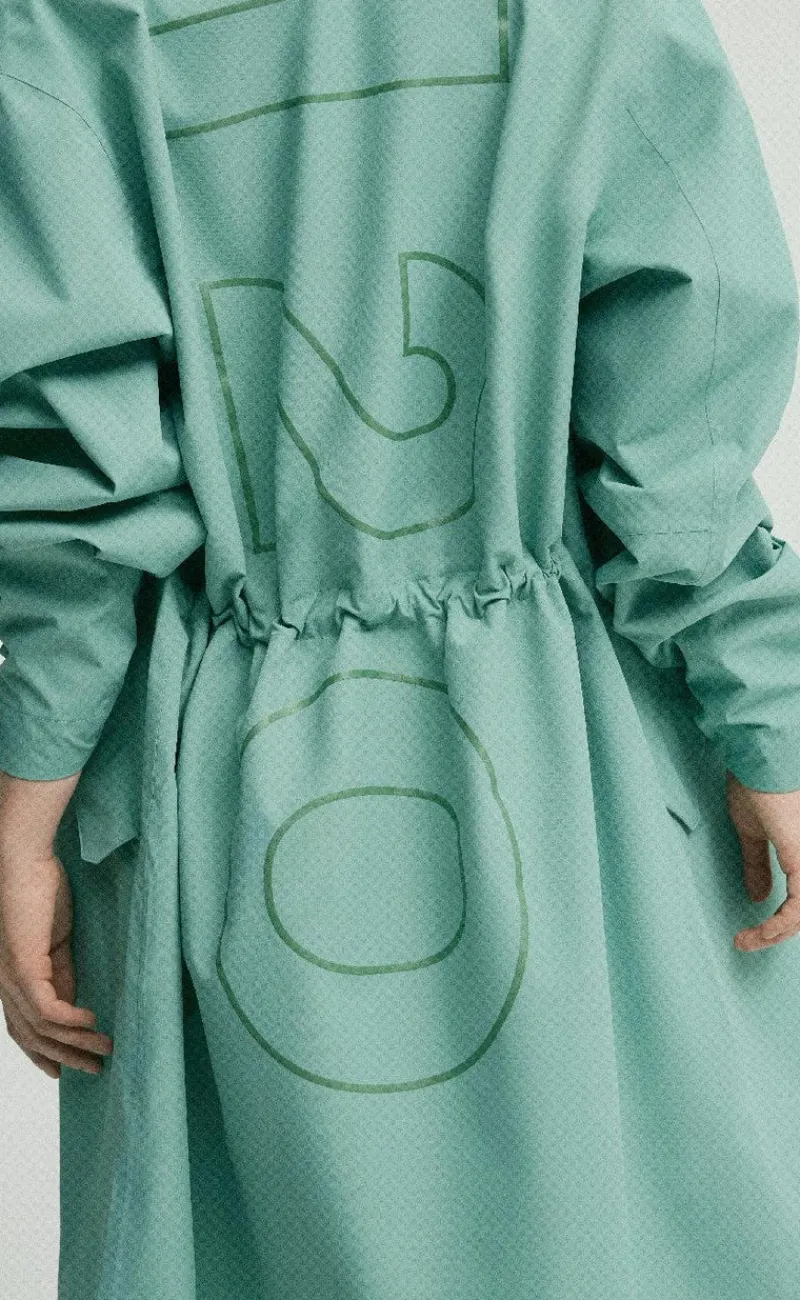 Discount Regnjakke - Rømø Long Unisex - Sea Grass Jakker & Frakker|Alt Overtøj