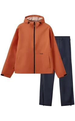 New Regnsæt - Bornholm - Autumn Leaf / Navy Alt Overtøj