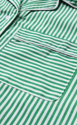 Outlet Skjorte - Rønne Essential - Green/White Skjorter