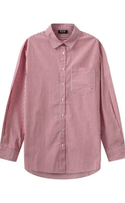 Discount Skjorte - Rønne Essential LS - Red/White Skjorter