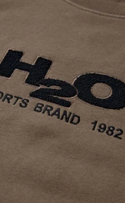 Sweatshirt - Logo - Dusty Oak/Navy Striktrøjer & Sweat